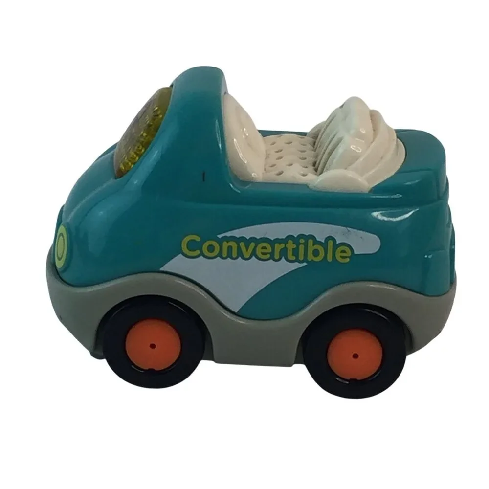 vTech Go‎ Go Smart Wheels Orange Van Blue Convertible Lot of 2 Vehicles Tested